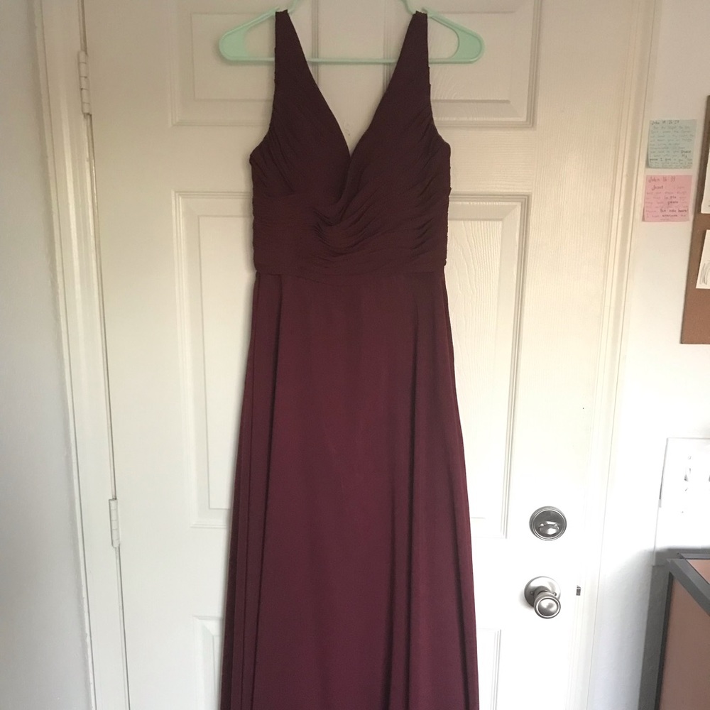 Burgundy Bridesmaid Dress
